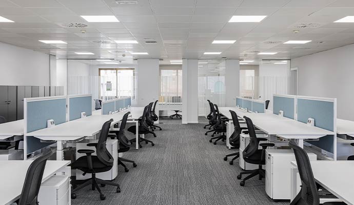 A clean office interior