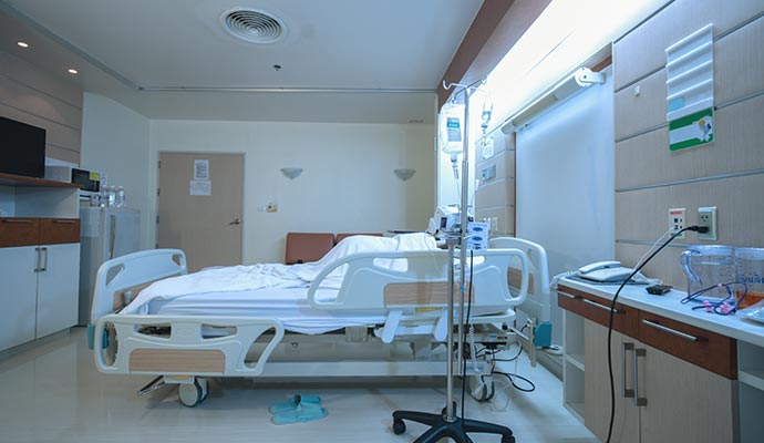 Cabin interior of a nursing home