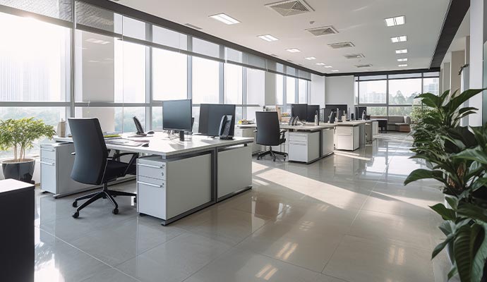 Clean office interior
