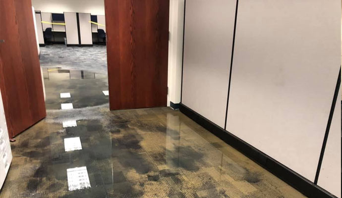 Flood damage floor