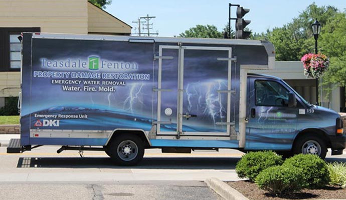 Teasdale Restoration service vehicle