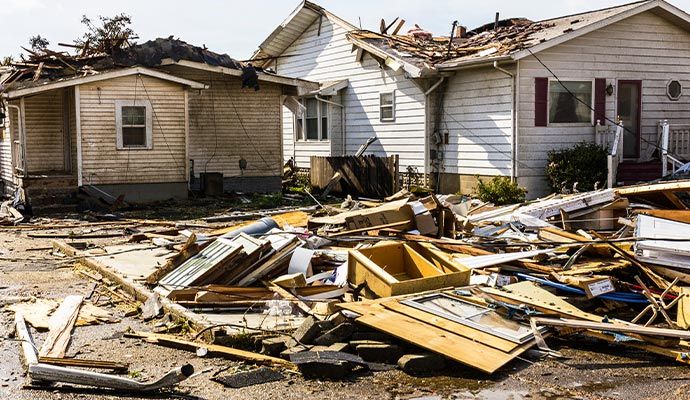 Disaster damaged property