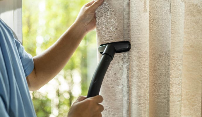 Professional drapery cleaning