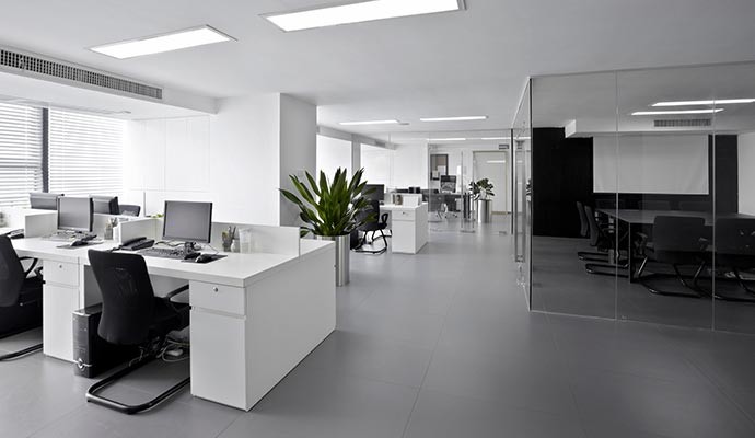 Clean office interior