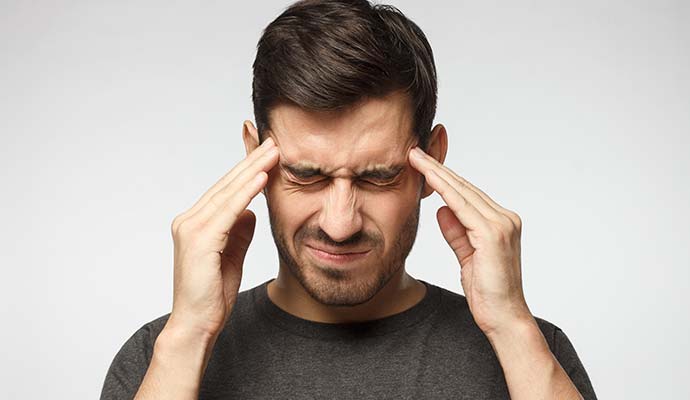 Person having headache