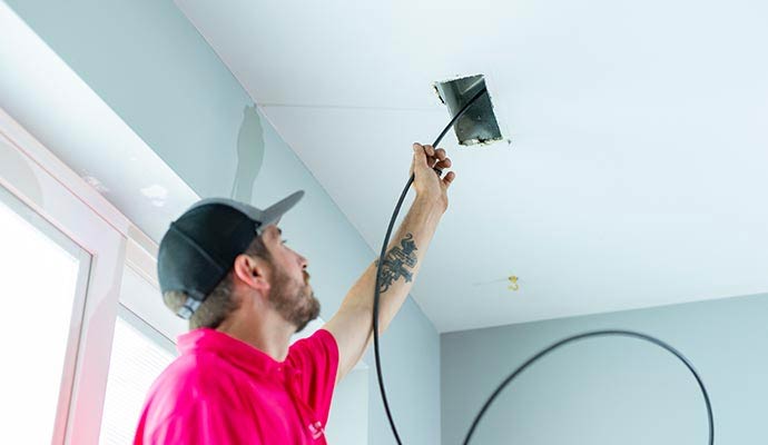 Professional duct system cleaning service for smoke removal