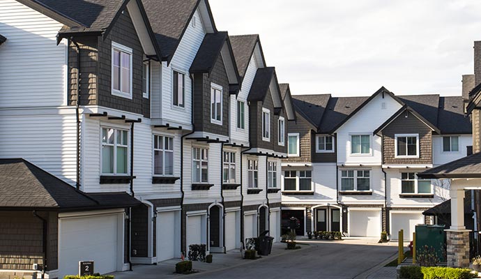 Recently restored multifamily building