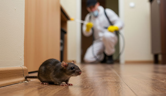 Rodent infestation cleanup services