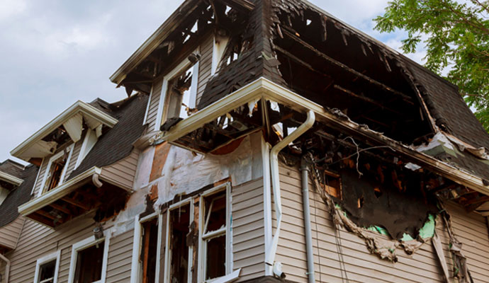 Fire Damage Restoration service in Cleves