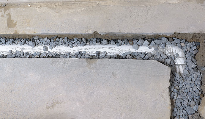 Sewer line backup repair services