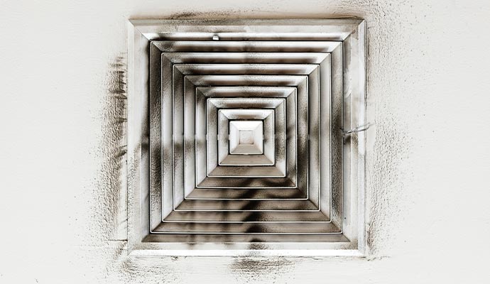 Smoke affected duct system