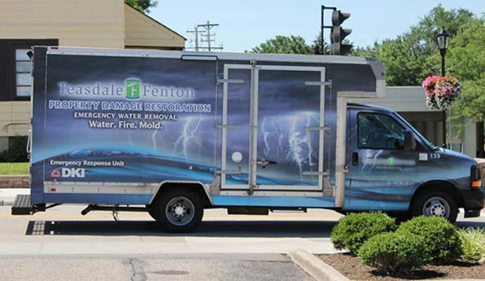 Teasdale Fenton Cleaning & Property Restoration truck