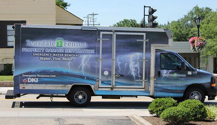 Teasdale Fenton Cleaning & Property Restoration service vehicle