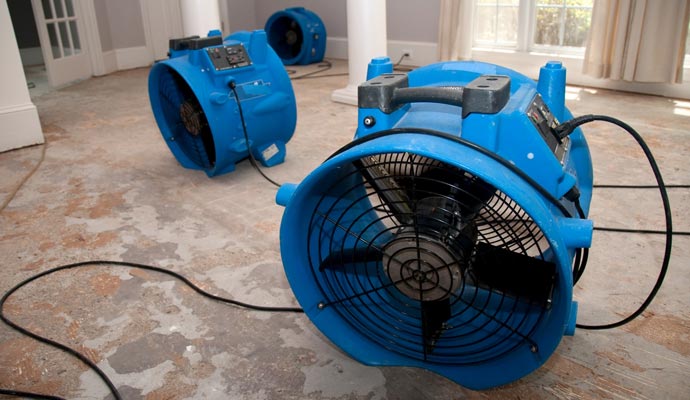 Water damage restoration equipment