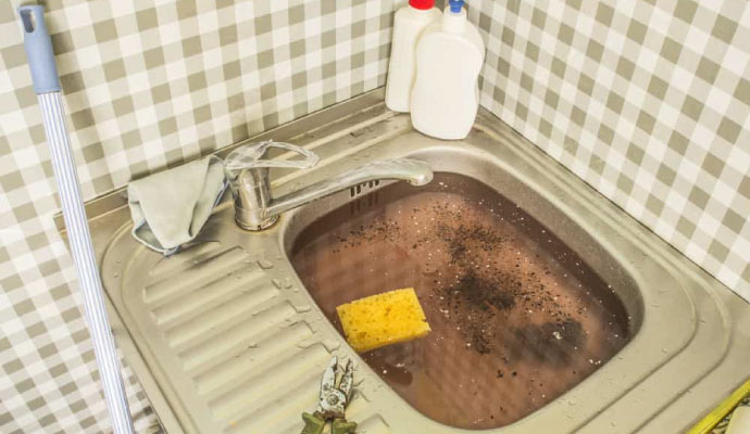 blocked sink & shower drains