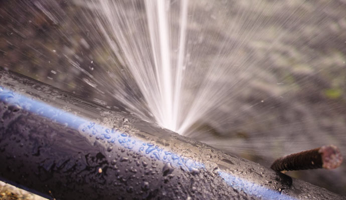 pipe blockages or leaks