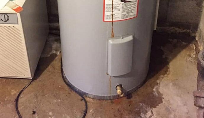 Water leaking from water heater