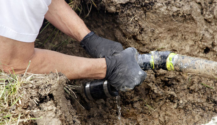 Broken Water Line Repair Service by Teasdale