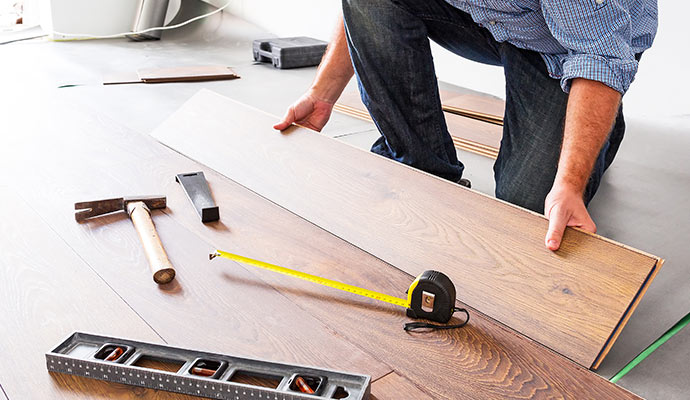 installing wooden floor